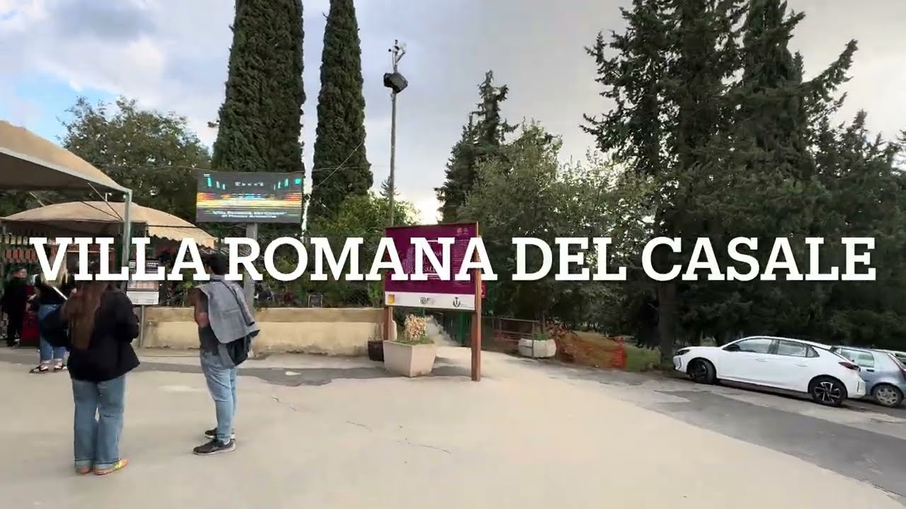 Вилла Романа дель Казале, Сицилия, Италия в 4K