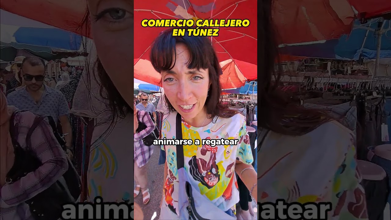 Intenso COMERCIO CALLEJERO en T&Uacute;NEZ #vueltalmun #tunez #100ksubscribers