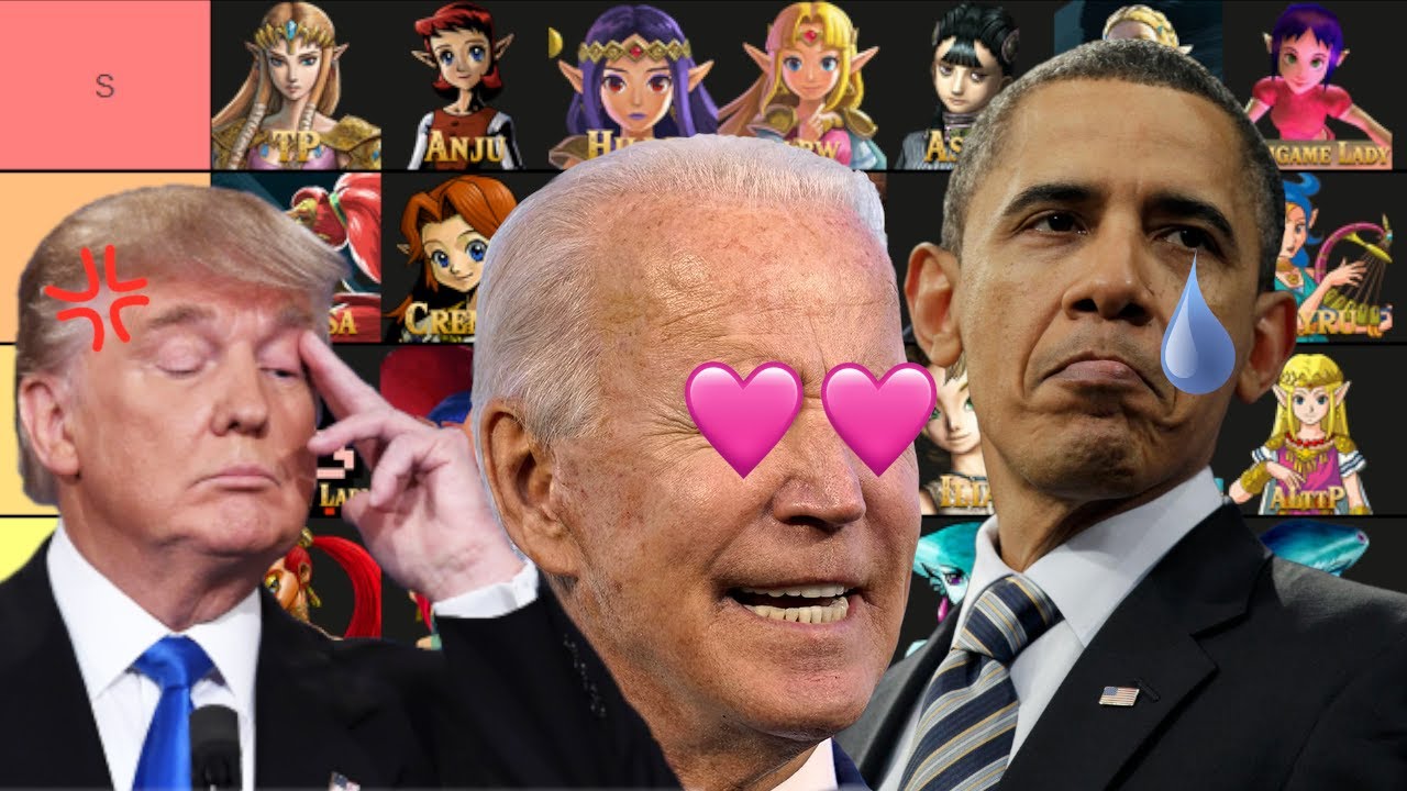Trump, Biden, and Obama make a Zelda Waifu Tier List
