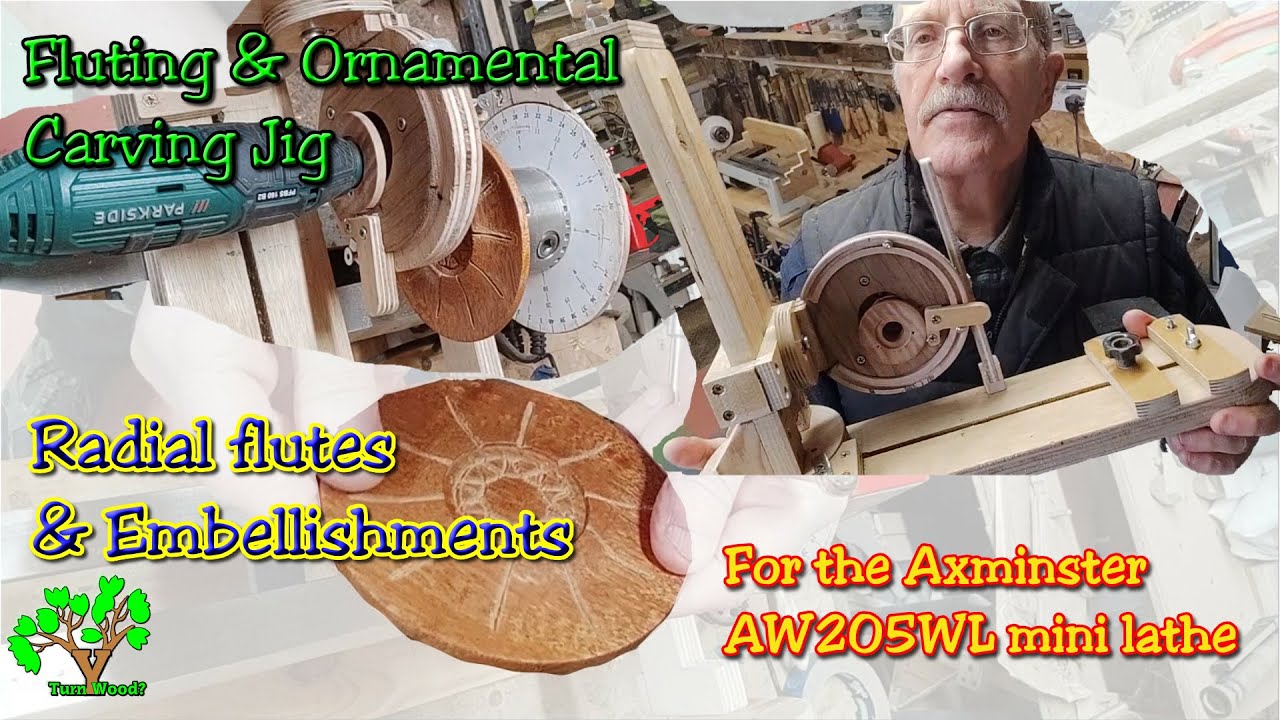 Fluting & Ornamental Carving Jig  Radial Flutes Part 5 of 7