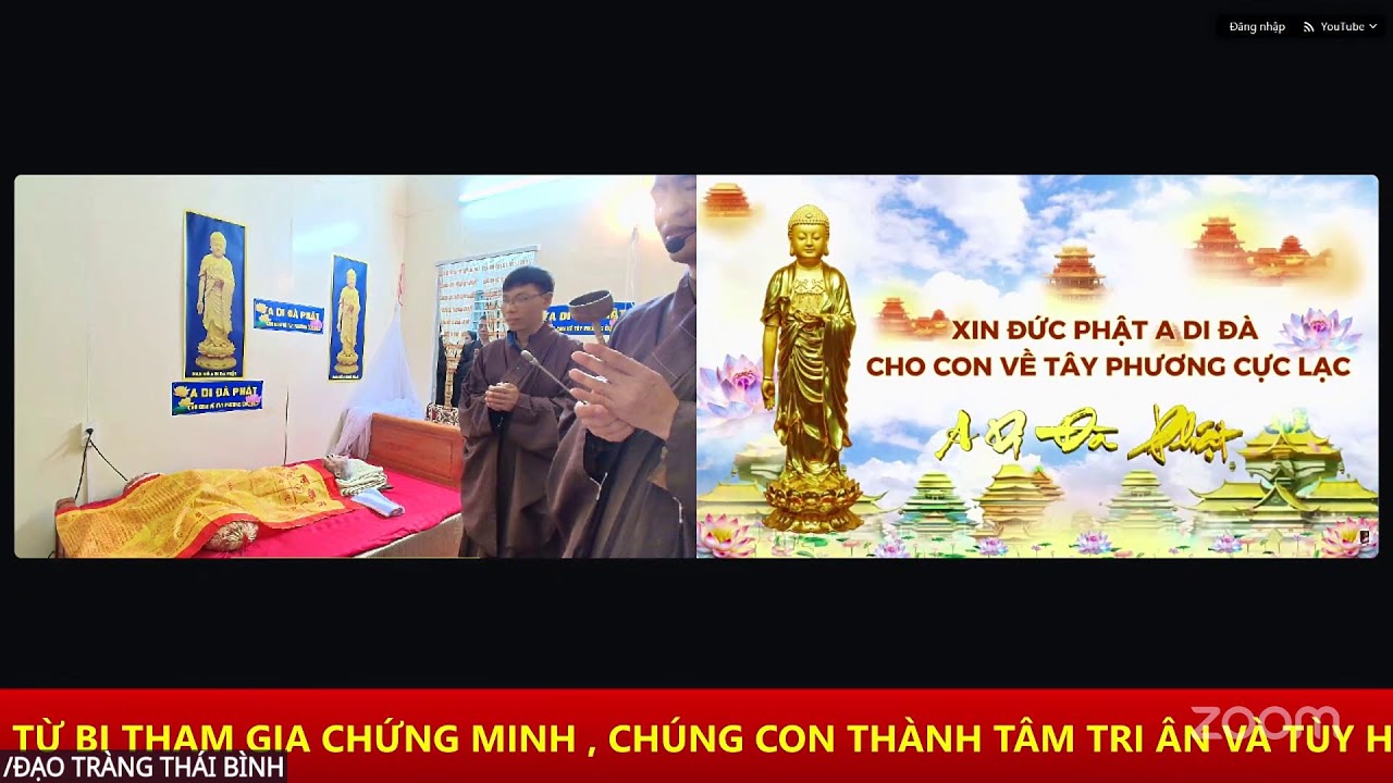 ĐẠO TRÀNG THÁI BÌNH HỘ NIỆM LÂM CHUNG HL BÙI THỊ ĐẠT ngày 26/2/2026