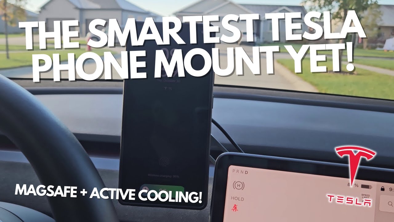 НОВОЕ крепление для телефона Jowua Active Cooling MagSafe для Tesla &mdash; полный обзор!