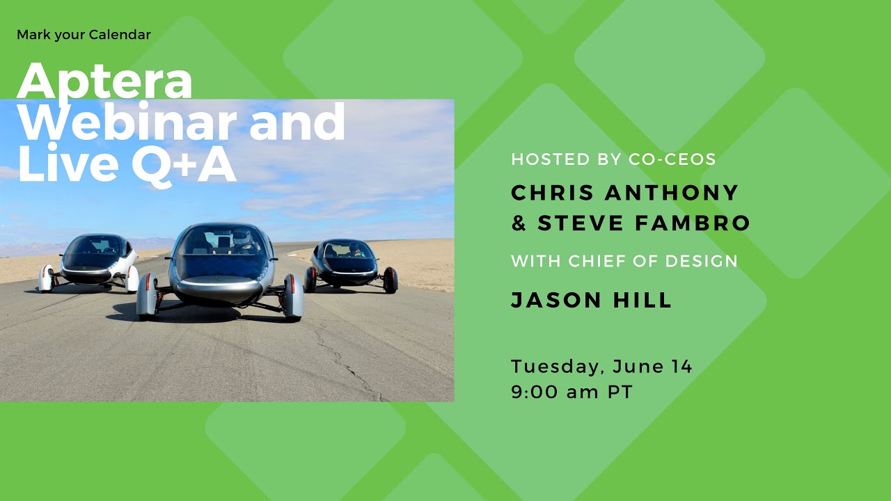 Aptera Live Webinar &mdash; June 2022