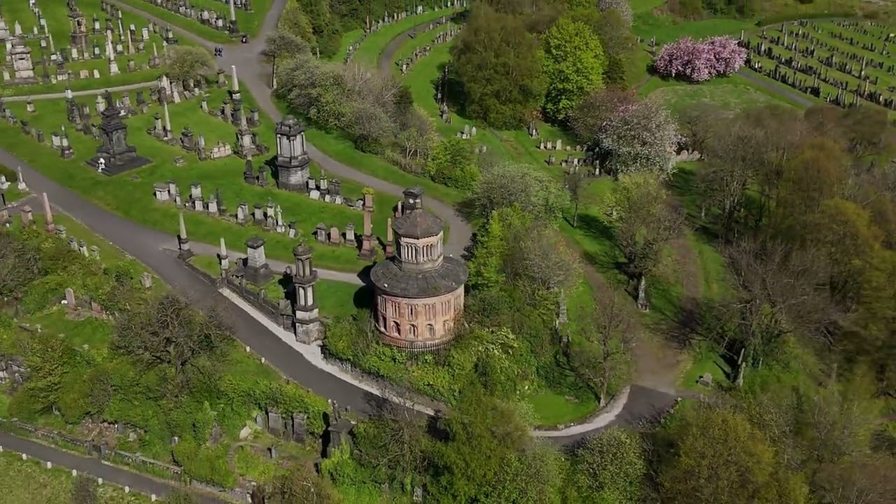 Glasgow Necropolis etc , 24/04/24 Drone