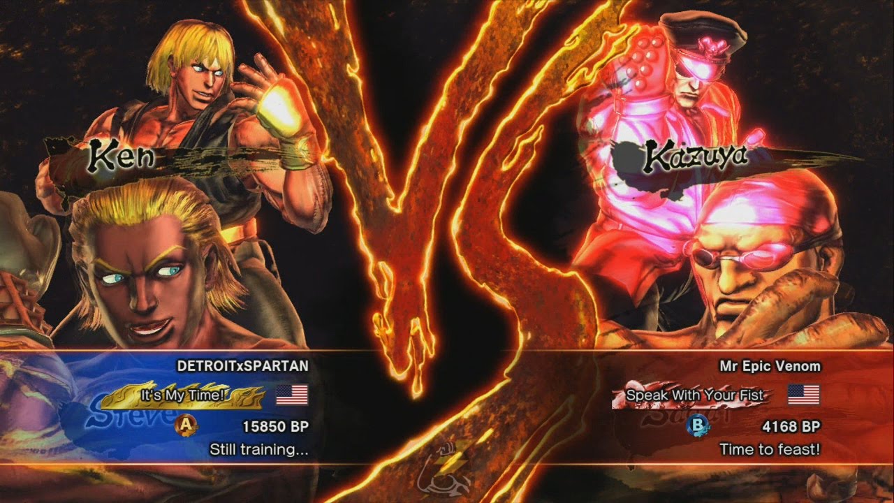 StreetfighterXTekken - DETROITxSPARTAN (Steve/Ken) vs Mr Epic Vemon (Kazuya/Sagat)