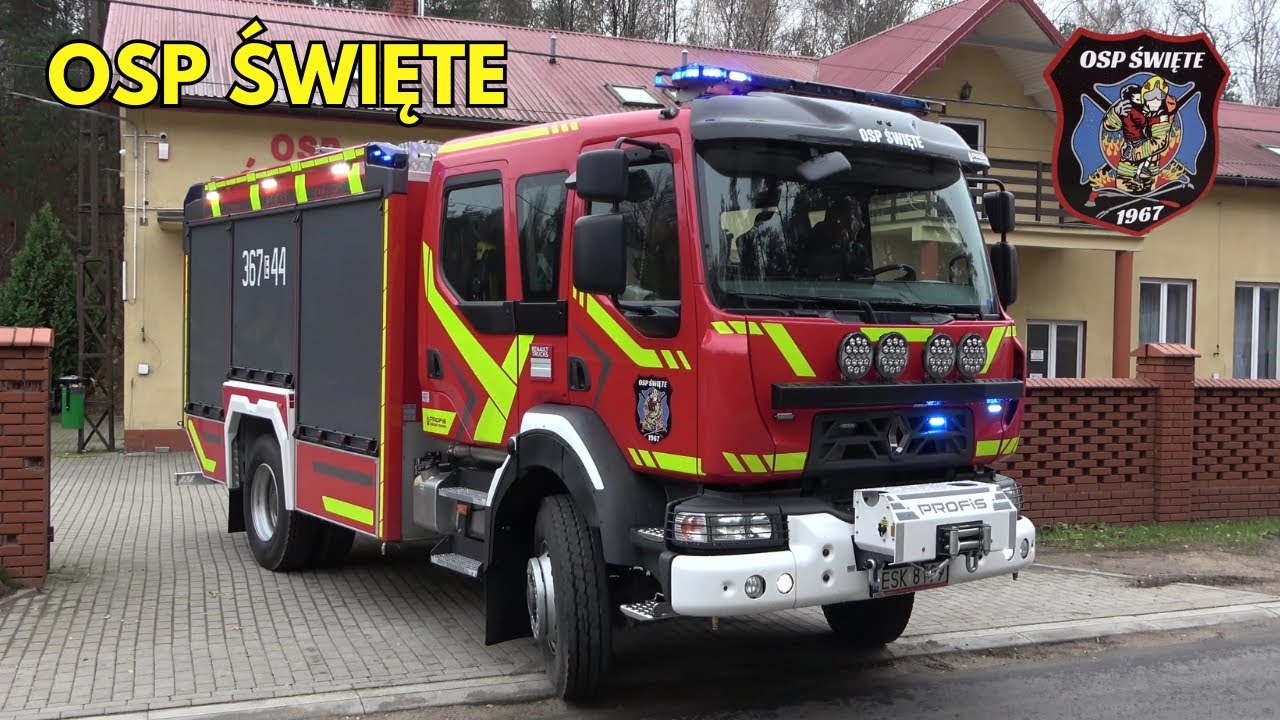 Alarmowo NOWY w&oacute;z 367[E]44 GBA 3/23 Renault D16/Profis z ciemnymi skrytkami z OSP Święte