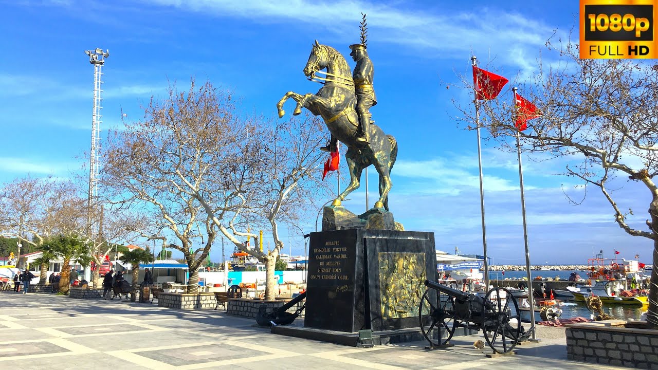 Çanakkale Karabiga | Liman ve Balıkçı Barınağı | Kadınlar Hamamı Plajı | 1080p | UHD | 2023 |