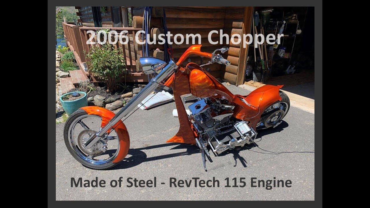 2006 Custom Chopper – Made of Steel – RevTech Motor