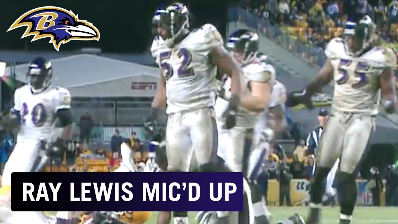 Ray Lewis Mic'd Up vs. Steelers 'We Coming Back, Baby!' | Baltimore Ravens