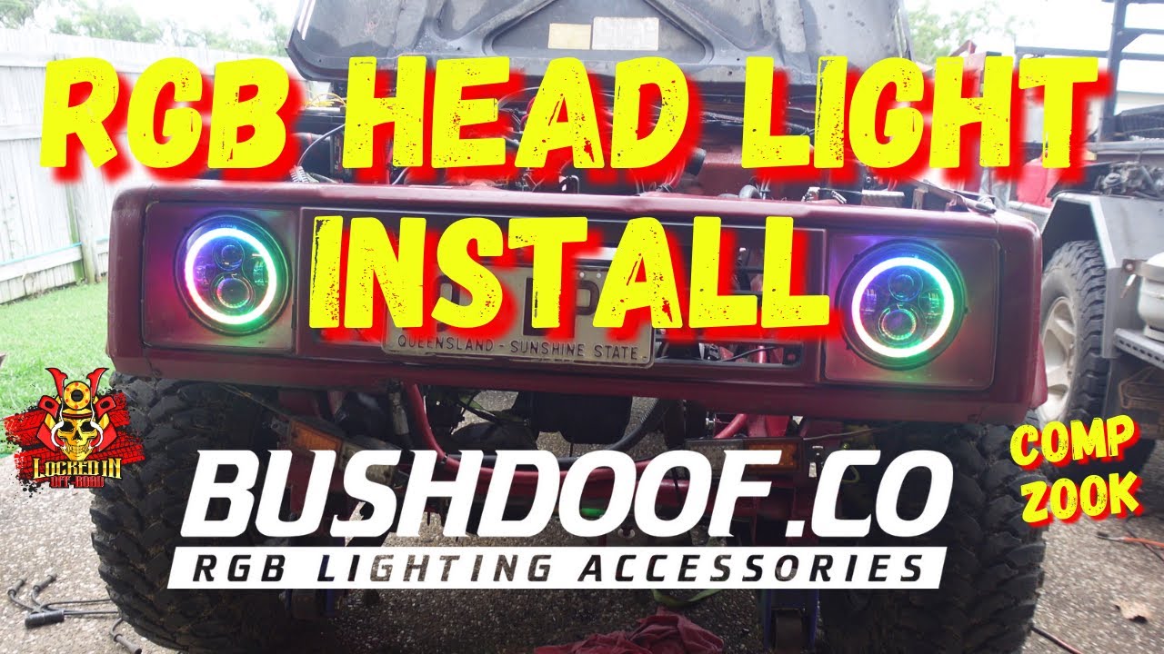 BUSHDOOF 7 INCH RGB HEAD LIGHTS INSTALLED ON THE COMP ZOOK