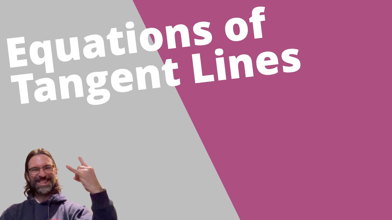 How to find the equation of the tangent line | IB SL Math AA