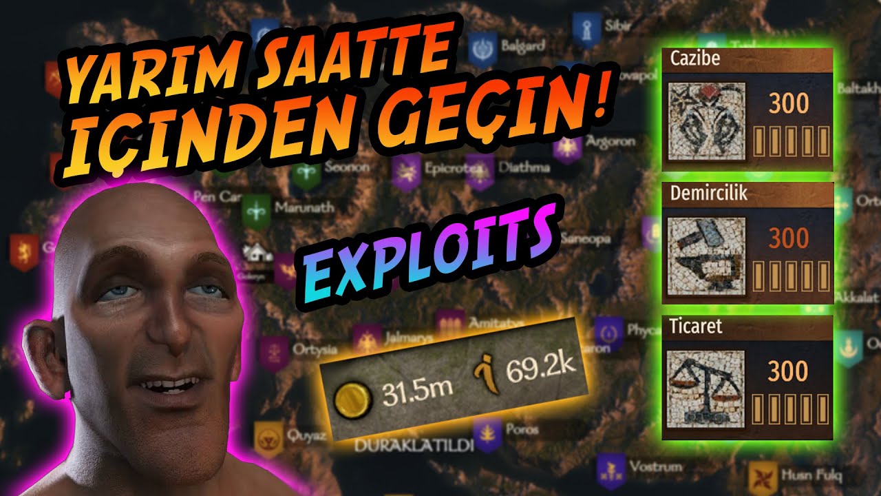 Bannerlord Yarım Saatte Oyunun İçinden Geçin | 300 Ticaret 300 Cazibe ve Krallıkları Güçsüzleştirme