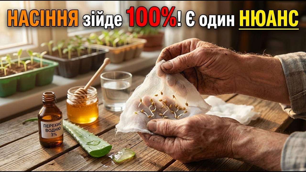 НАСІННЯ ЗІЙДЕ 100%! Але є один нюанс