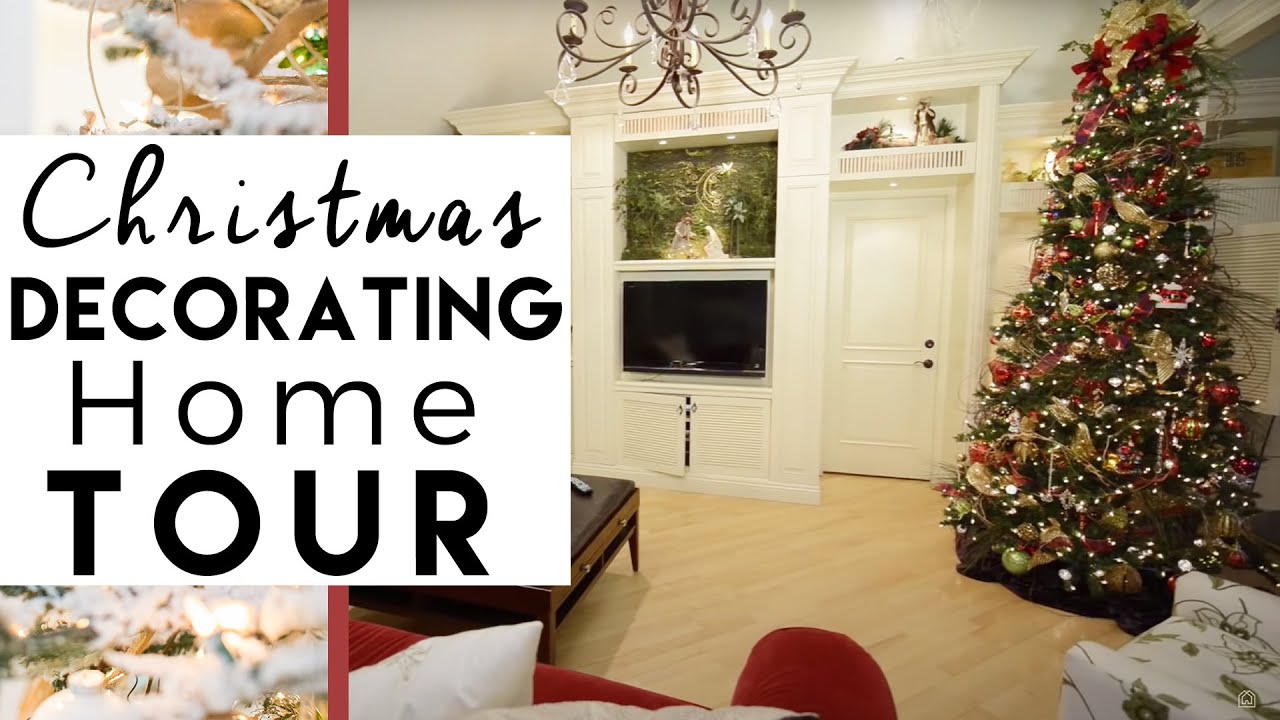 Christmas Decorating Home Tour - Hanging Ball Chandelier