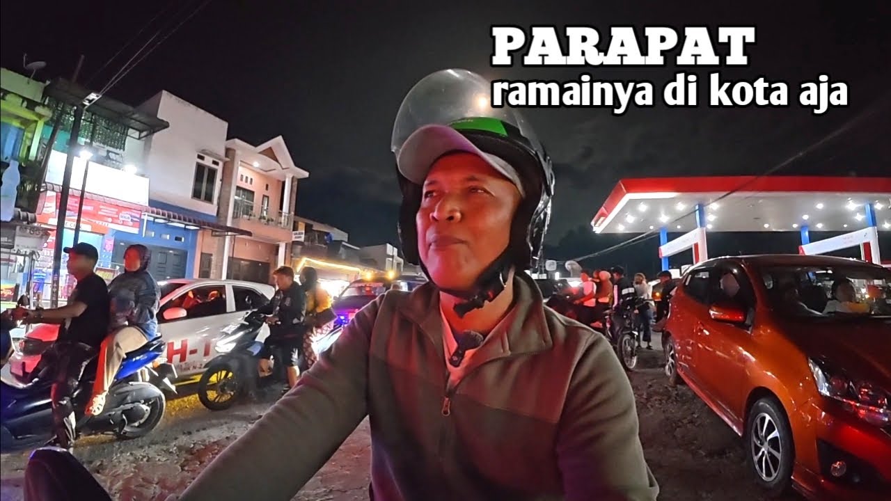 KOTA WISATA PARAPAT MALAM HARI SAAT LIBURAN TAHUN BARU 2026 | MOTOVLOG.