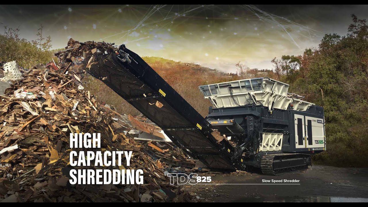 Introducing the new Terex Ecotec TDS 825 Slow Speed Shredder