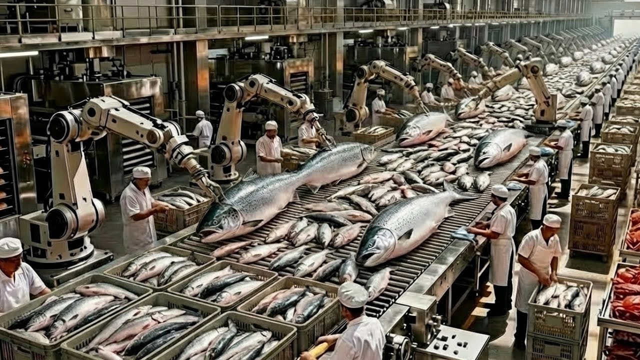 Inside the BIGGEST Fish Waste Processing Factory | From Waste to High-Value Products (Full Process)