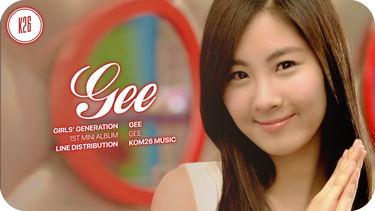 Girls' Generation (소녀시대) ~ Gee ~ Line Distribution (All Vocals)