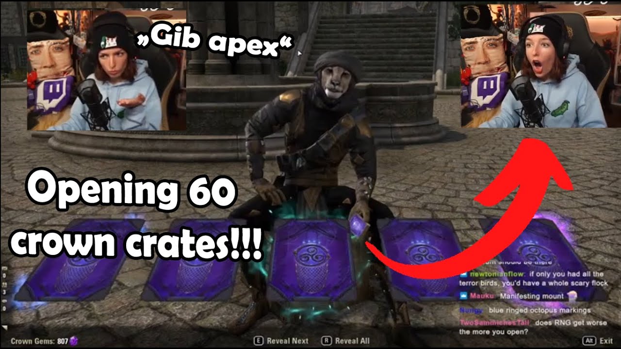 Opening 60 Wraithtide ESO crown crates