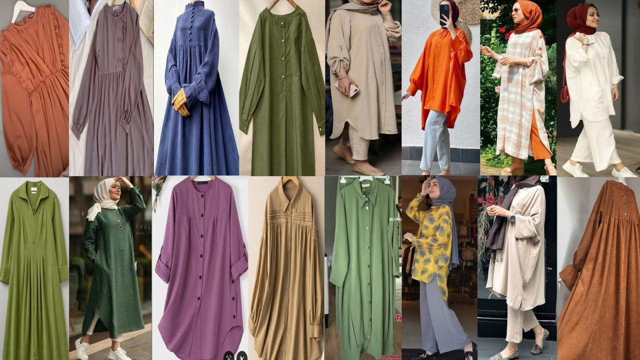 2025 Latest Long Tops Trends for Muslim | Hijabi Girls❤️Muslim Casual Outfits❤️❤️❤️
