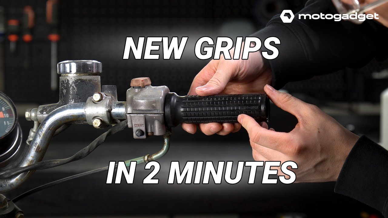 How to Replace Motorcycle Grips (In 2 Minutes)