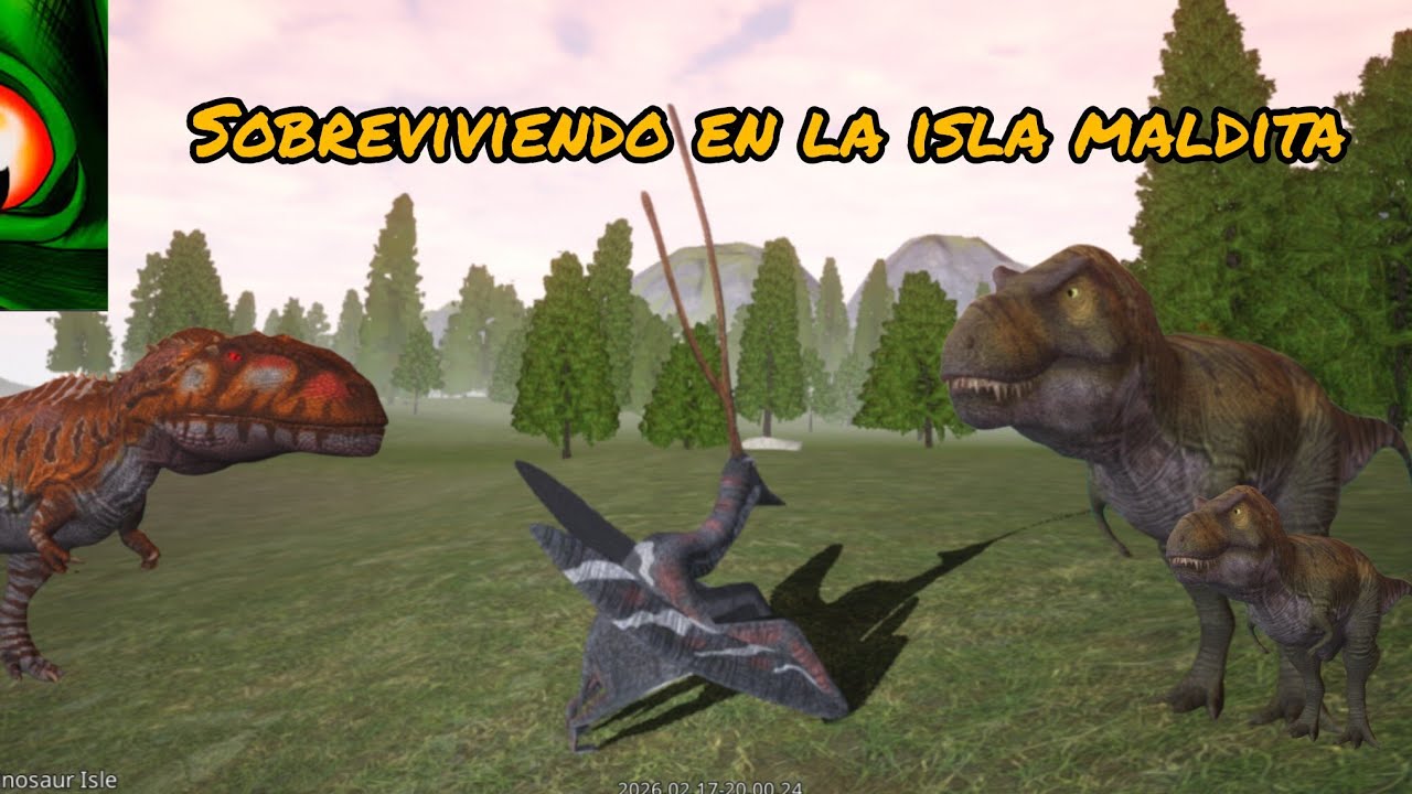 SOBREVIVÍ EN LA ISLA MALDITA, CON EL REY DE LOS DINOSAURIOS 😲😲⛰️🦖🌄