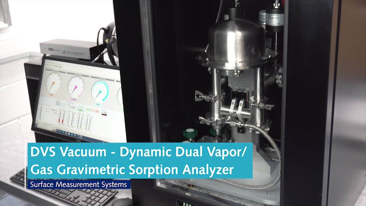 DVS Vacuum - Gravimetric gas/vapor sorption vacuum analyzer