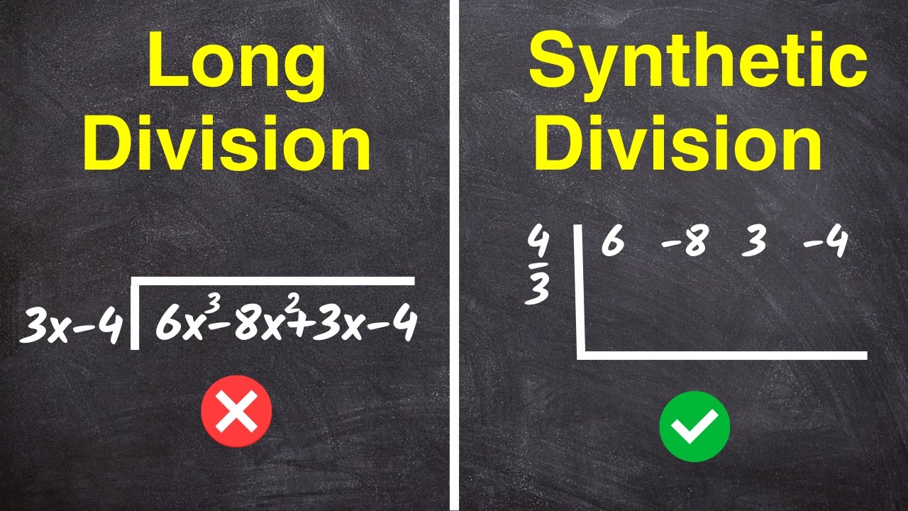 Synthetic Division vs Long Division
