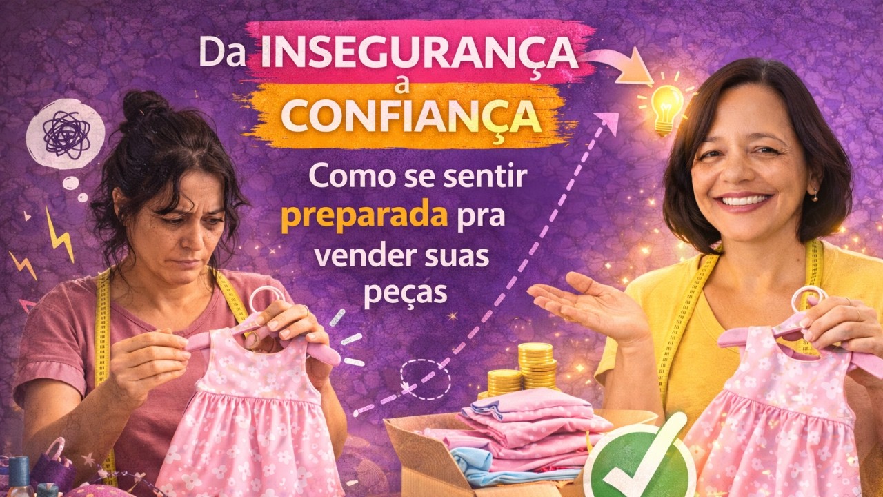 Da insegurança à confiança: como se sentir preparada pra vender suas peças