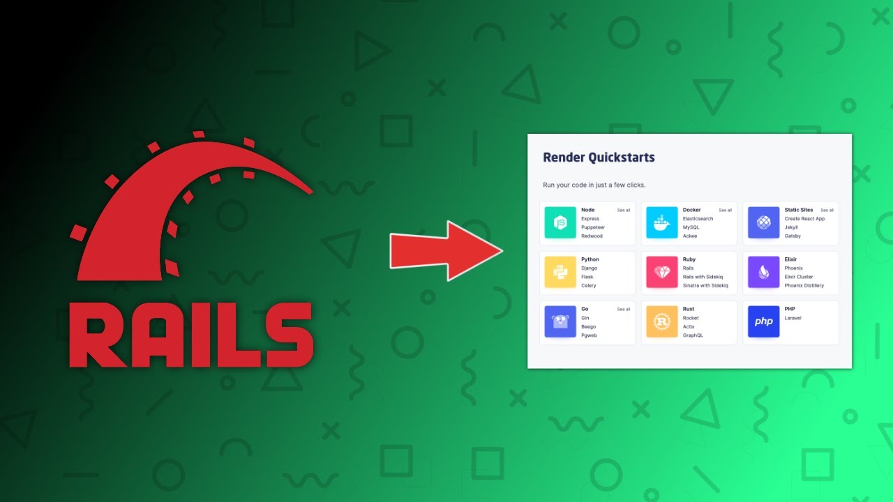 Deploy Ruby on Rails to Render