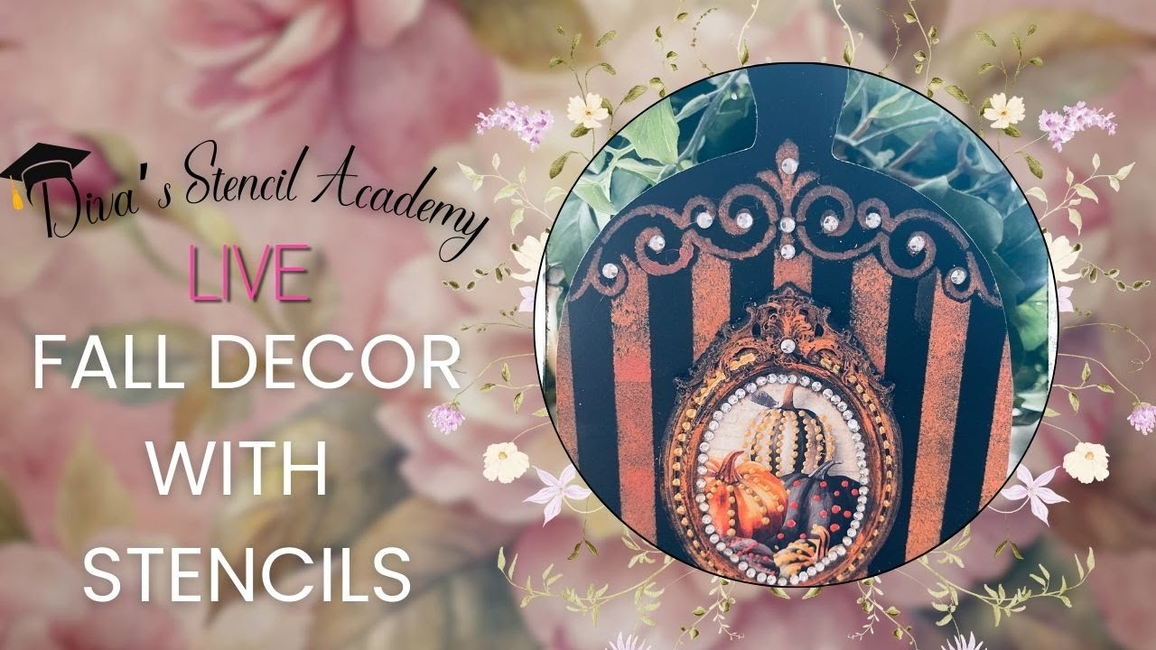 Diva's Stencil Academy Ep. 10 Fall Decor with Stencils