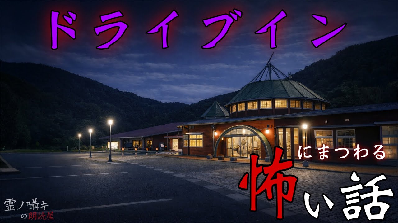 [怪談朗読] ドライブインにまつわる怖い話 【朗読1時間】「エンジンを切るべきじゃなかった」 「帰宅してからの違和感」 他  （短編/中編7話中編話詰め合わせ）作業用BGM/睡眠用BGM
