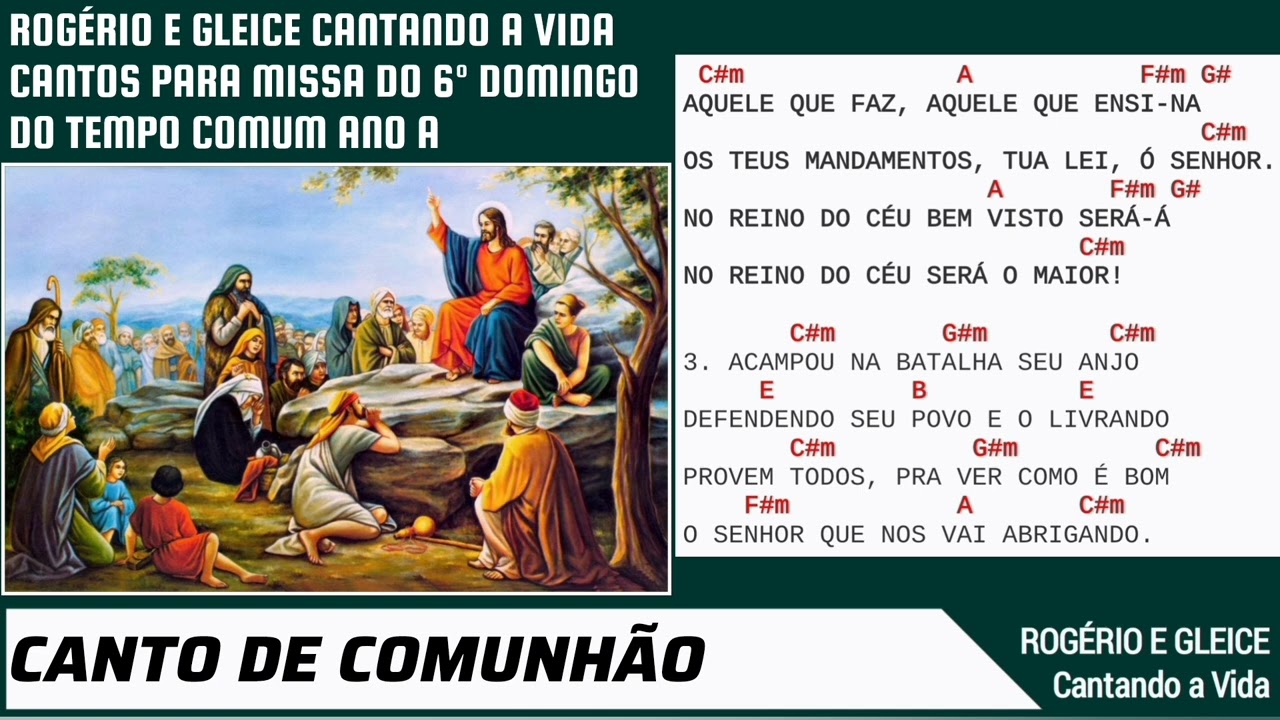 Comunhão: Aquele que faz aquele que ensina | 6º Domingo do Tempo Comum Ano A