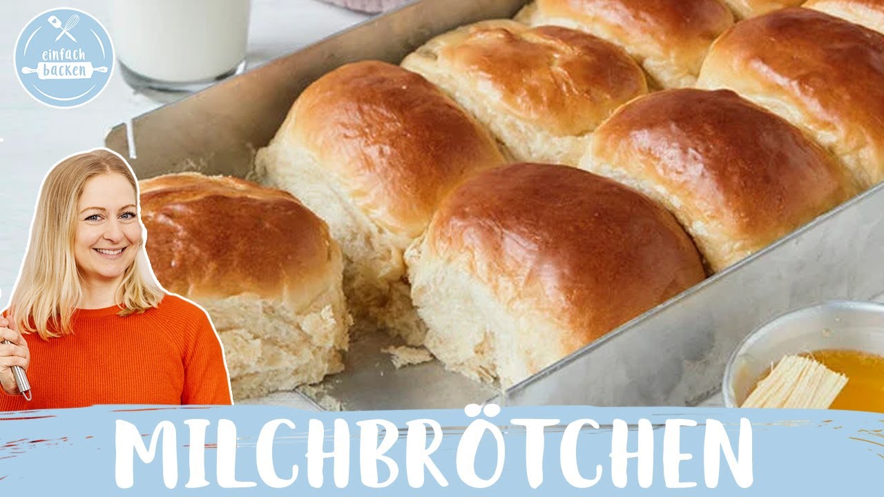 Milchbrötchen ☕🌞 | Weiche und fluffige Hefebrötchen  | in 20 Minuten vorbereitet | Einfach backen