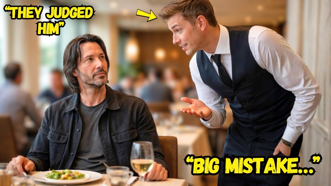 A Waiter Mocked Keanu Reeves at a Restaurant – What Happened Next Shocked Everyone.