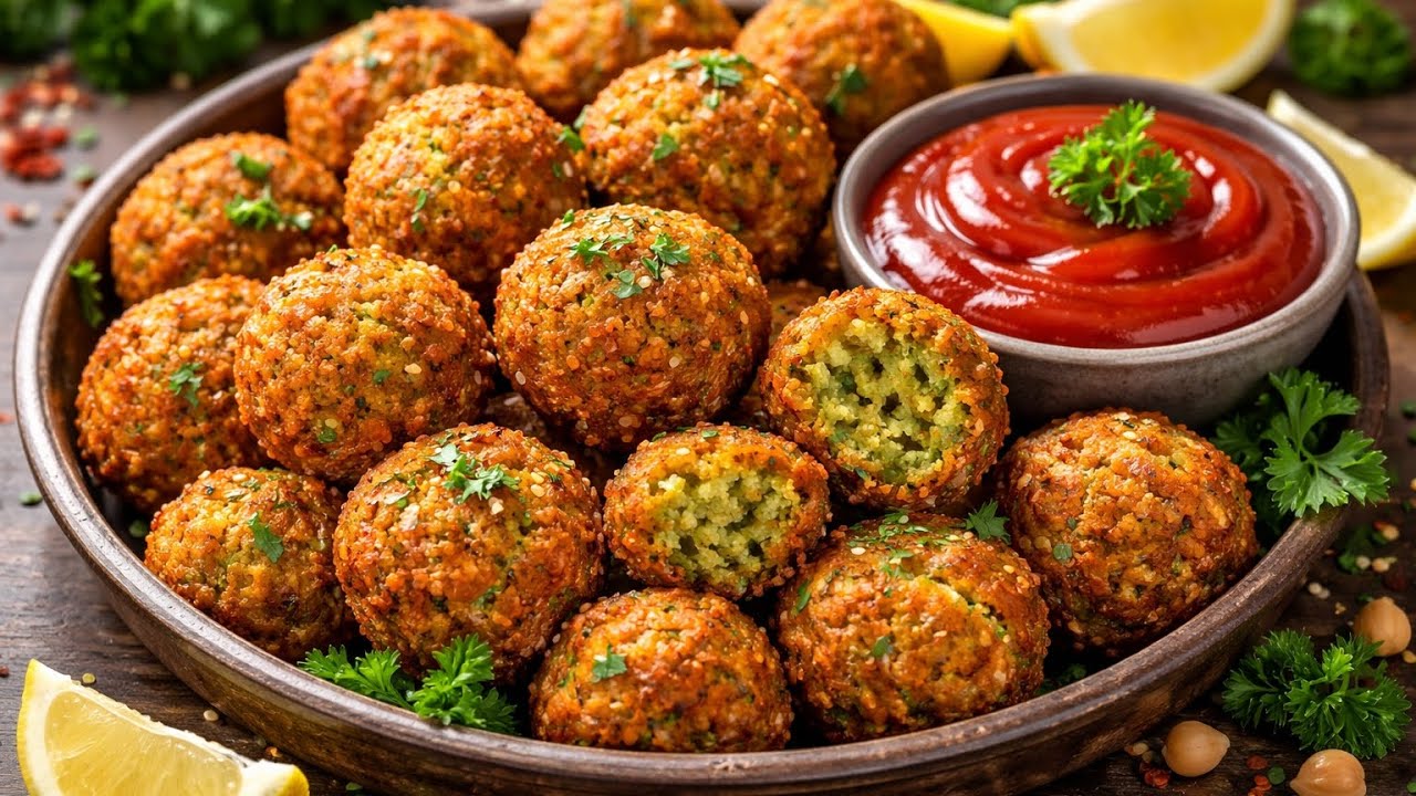 طرز تهیه فلافل خونگی فقط با 3قلم مواد بسیار ترد و چیپسی راحت و خوشمزه ?Falafel nasıl yapılır