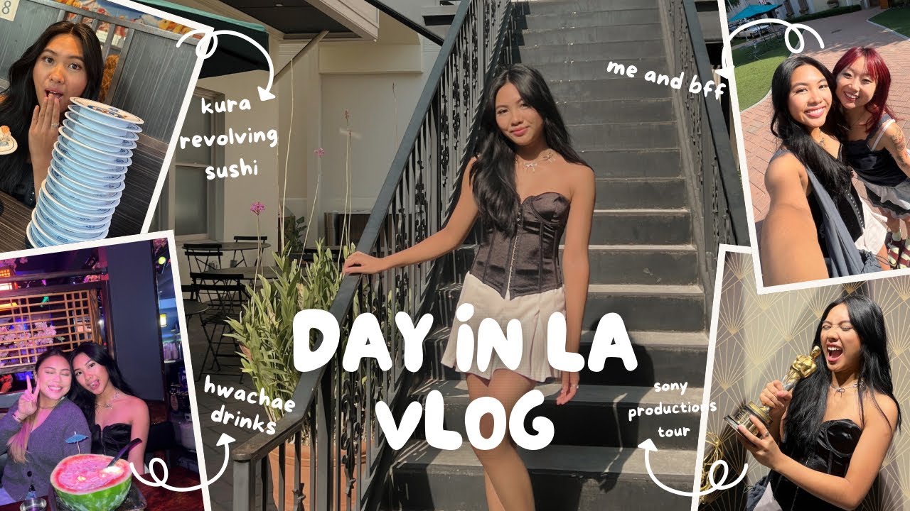 la vlog ᯓᡣ𐭩 sushi, sony pictures, hwachae and boba drinks