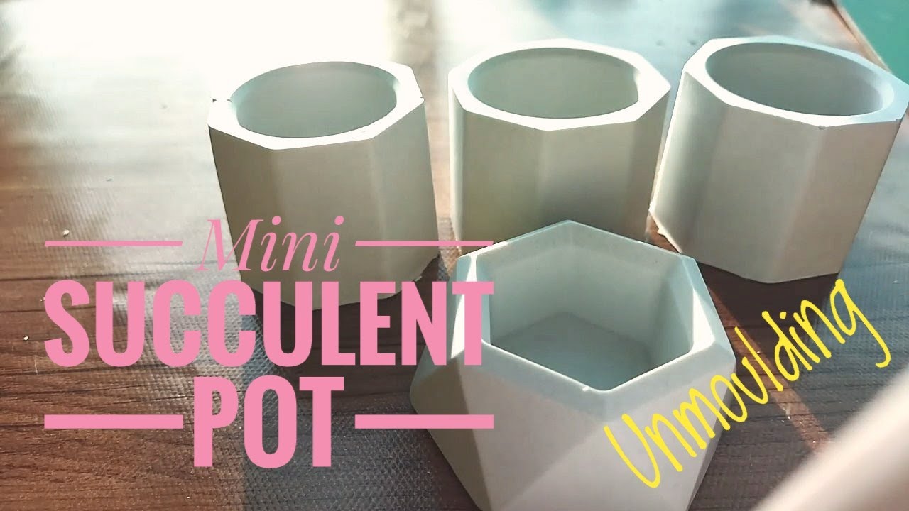 Mini Succulent Vase Part 2 || Unmoulding Plaster Of Paris