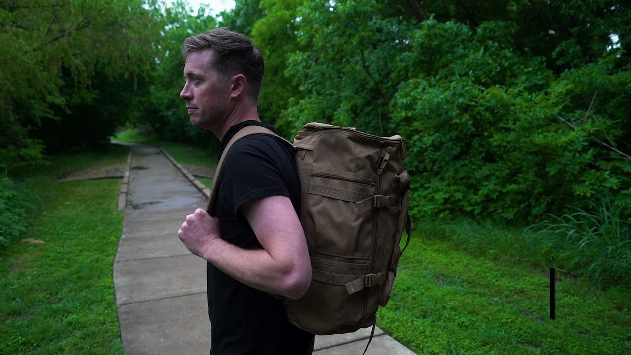 GTFO Top Loading Duffel Backpack | Flying Circle Military Luggage