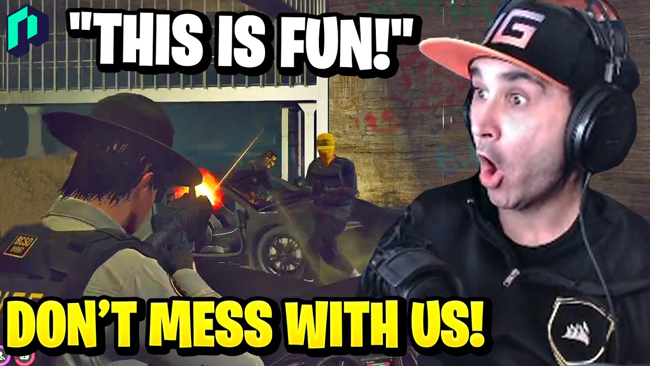 Summit1g Helps Chang Gang in VAGOS WAR on Cop! | GTA 5 NoPixel RP