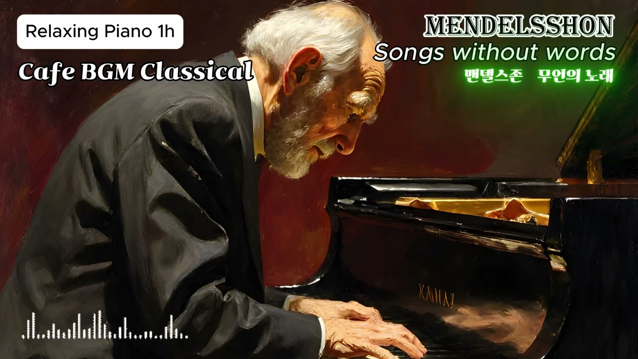 Cafe BGM Classical Piano – Mendelssohn Songs Without Words (1 Hour) | 멘델스존 무언가 피아노연주곡