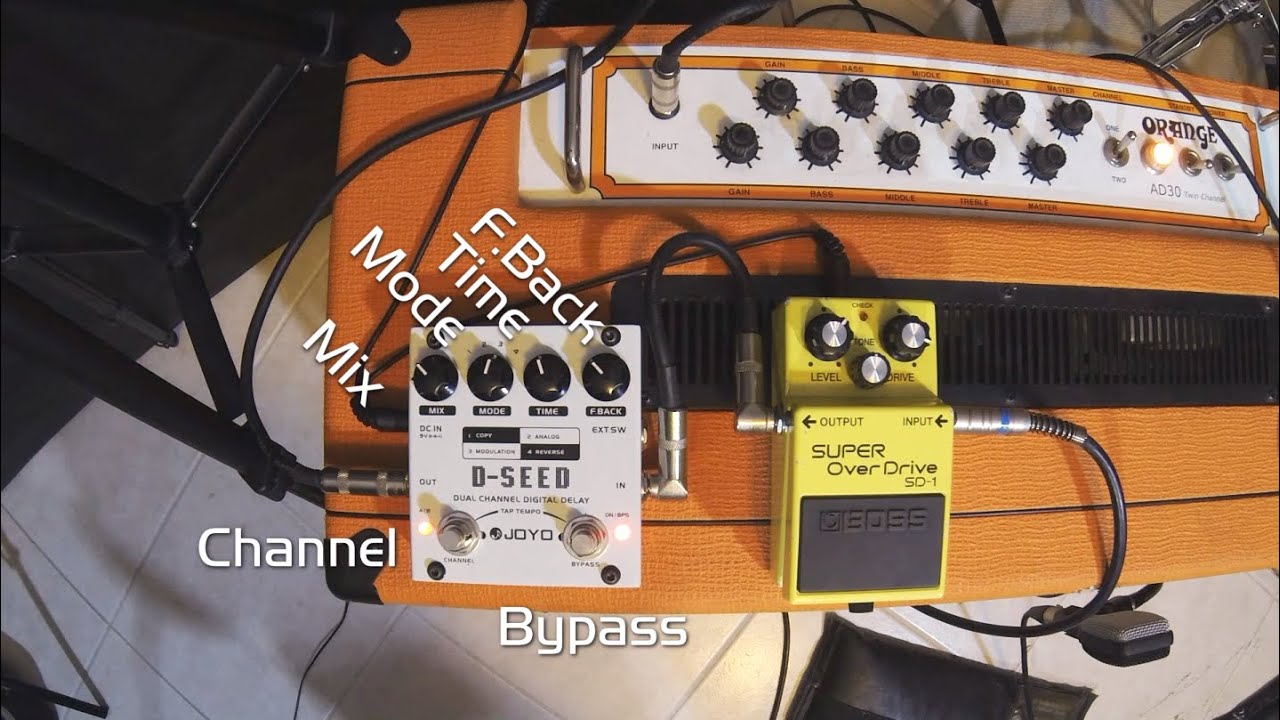 Joyo D-SEED Dual Channel Delay Effect Pedal Demo