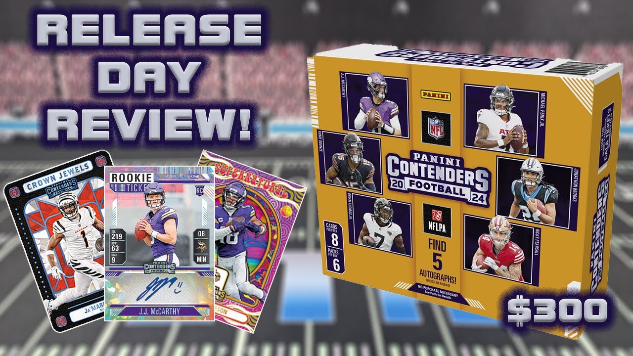 NEW RELEASE REVIEW! 2024 Contenders Football Hobby Box! 🏈