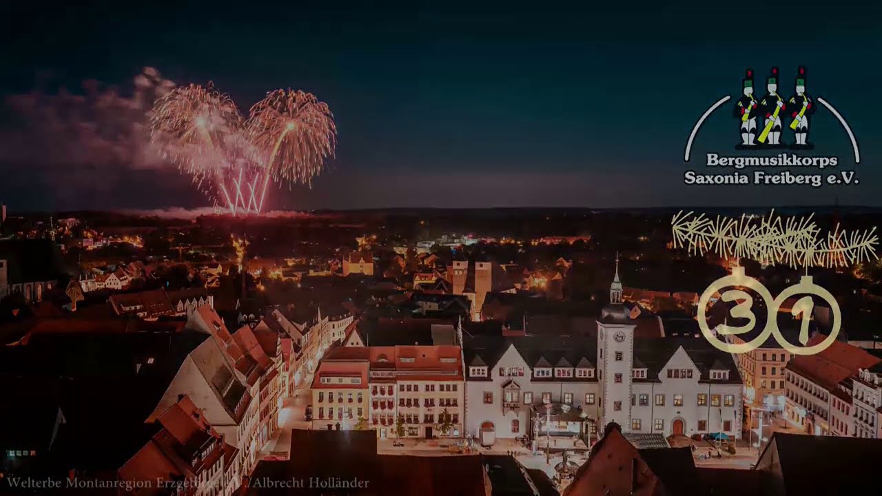 Das Extra-T&uuml;rchen zum Jahreswechsel - Steigermarsch - gespielt vom Bergmusikkorps Saxonia Freiberg