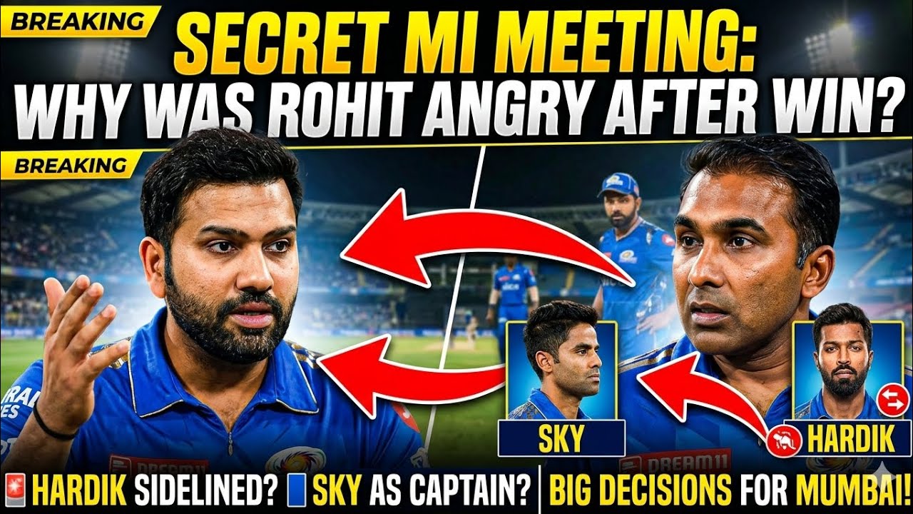 IPL 2026: Rohit Sharma Angry in Secret MI Meeting? | Hardik Sidelined & SKY as Captain? #viral 