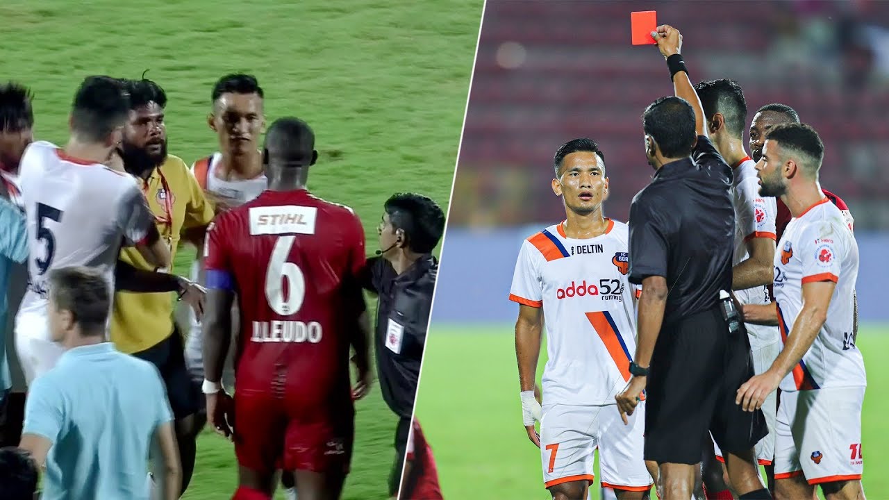 Tempers Flared As Doungel Sees Red - NorthEast United FC vs FC Goa | Hero ISL 2019-20