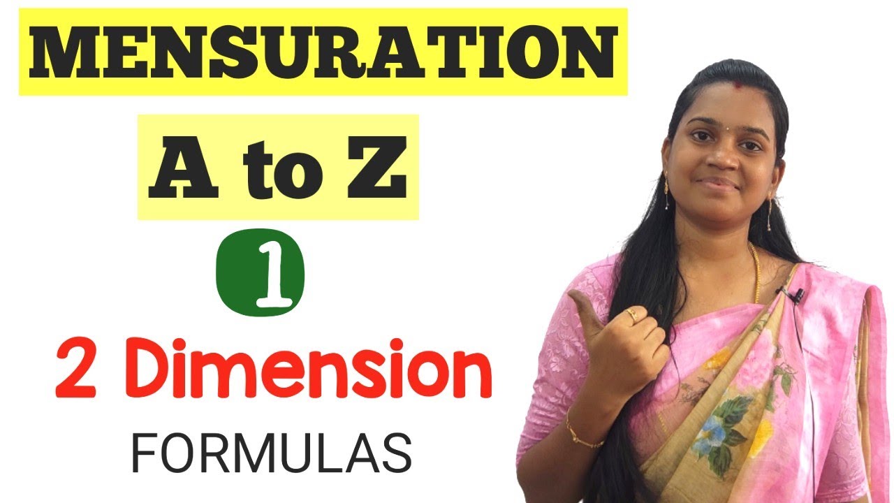 Mensuration | A to Z | Part - 1 | 2 Dimension Formulas