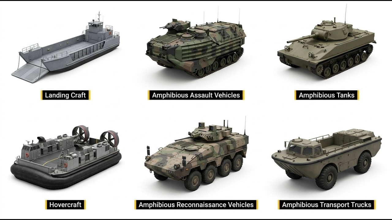 Every Type of Amphibious Military Vehicle Explaine.