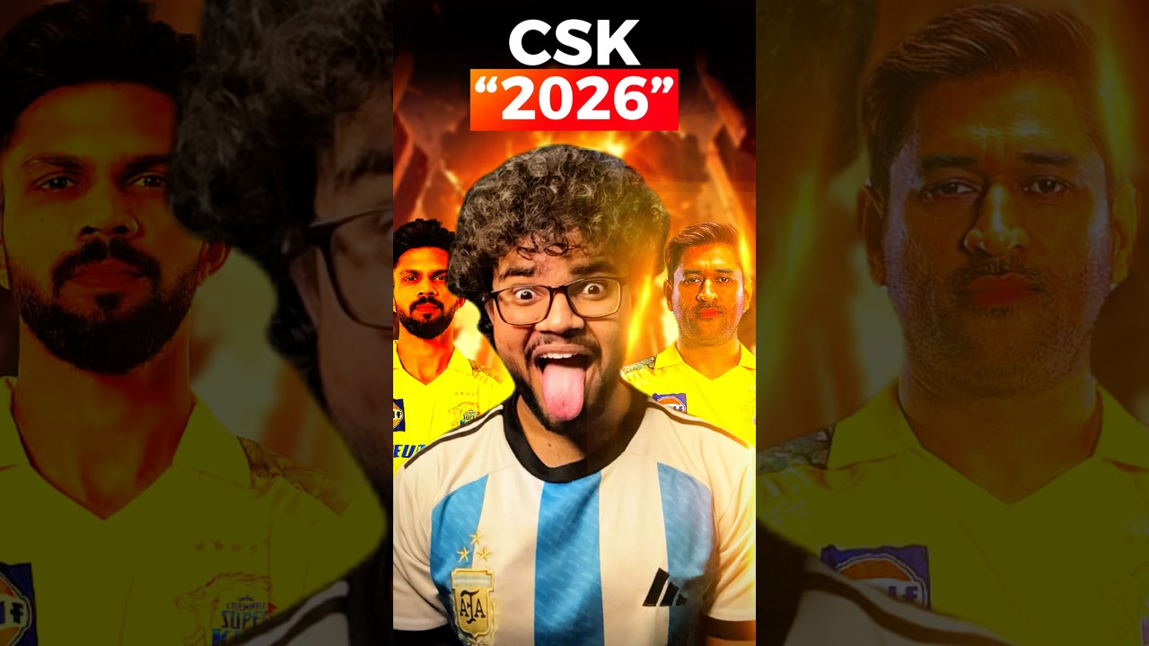 🥵&ldquo;Csk&rsquo;s playing XI for ipl 2026&rdquo; (#shorts,#cricket)