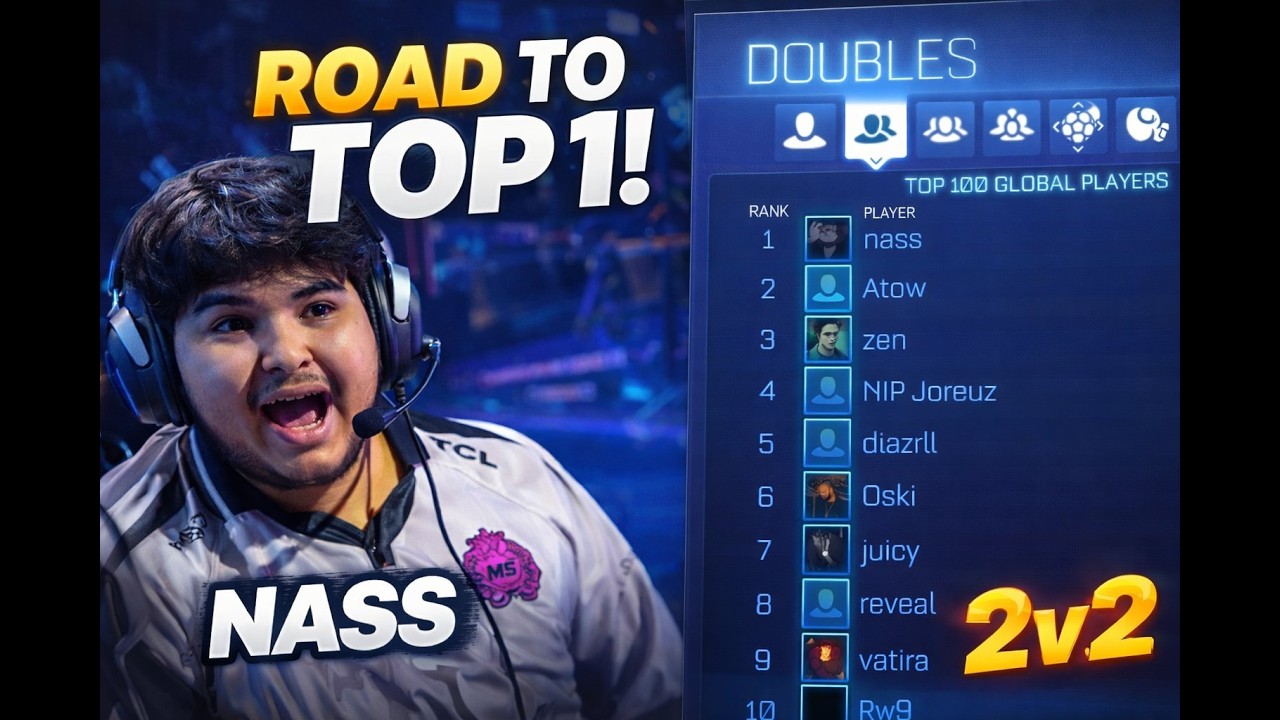 NASS TOP 1 Rocket League Gameplay (SSL 2v2)